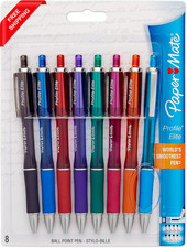 Paper Mate 1776385 Profile Elite Retractable Ballpoint Pens, Ultra Smooth Ink, R