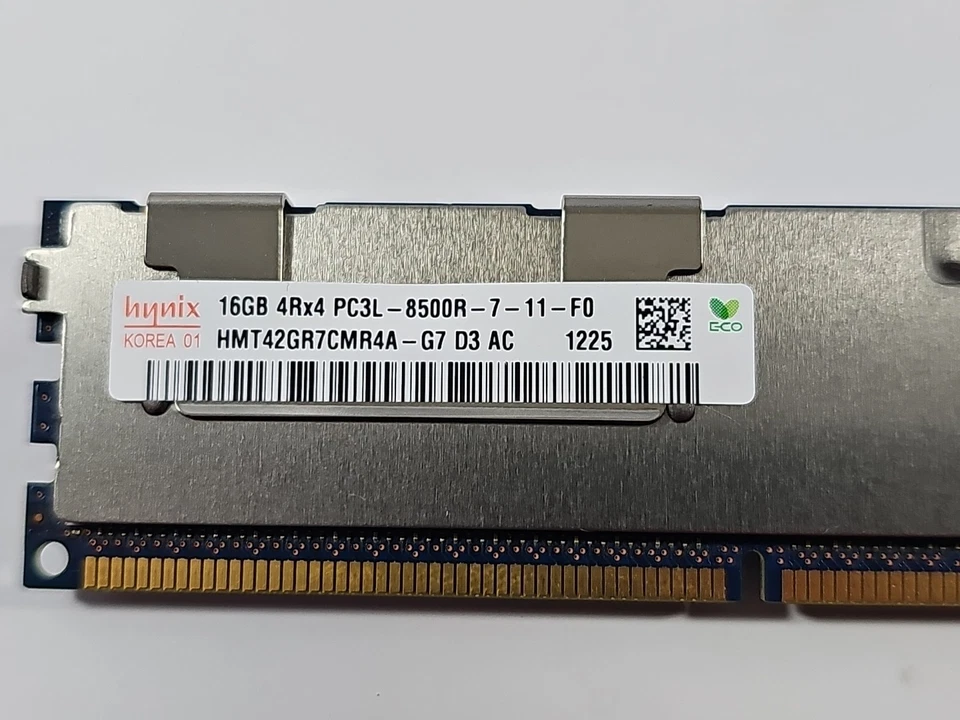 Hynix 16GB DDR3 PC3L-8500R ECC Registered Server RAM Memory - Image 4 of 4