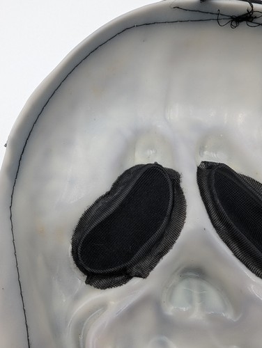 Máscara facial vintage Scream Ghost sonriente Pascua ilimitada Halloween 8511SM - Imagen 15 de 19