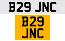 B29 JNC OLD STYLE 3X3 NUMBER PLATE JAM JAY JOD JOE JEN JAN JON JACK JIL JIM JAK