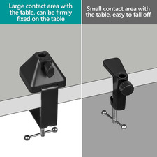 for Creators Microphone Desk Mount Clamp, Boom Arm Clamps for Adjustable Mic ...