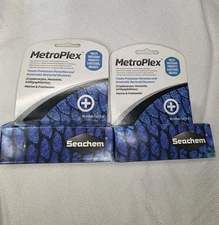 Seachem Metroplex Marine & Freshwater Treatment For Aquarium Lot of 2 5g New