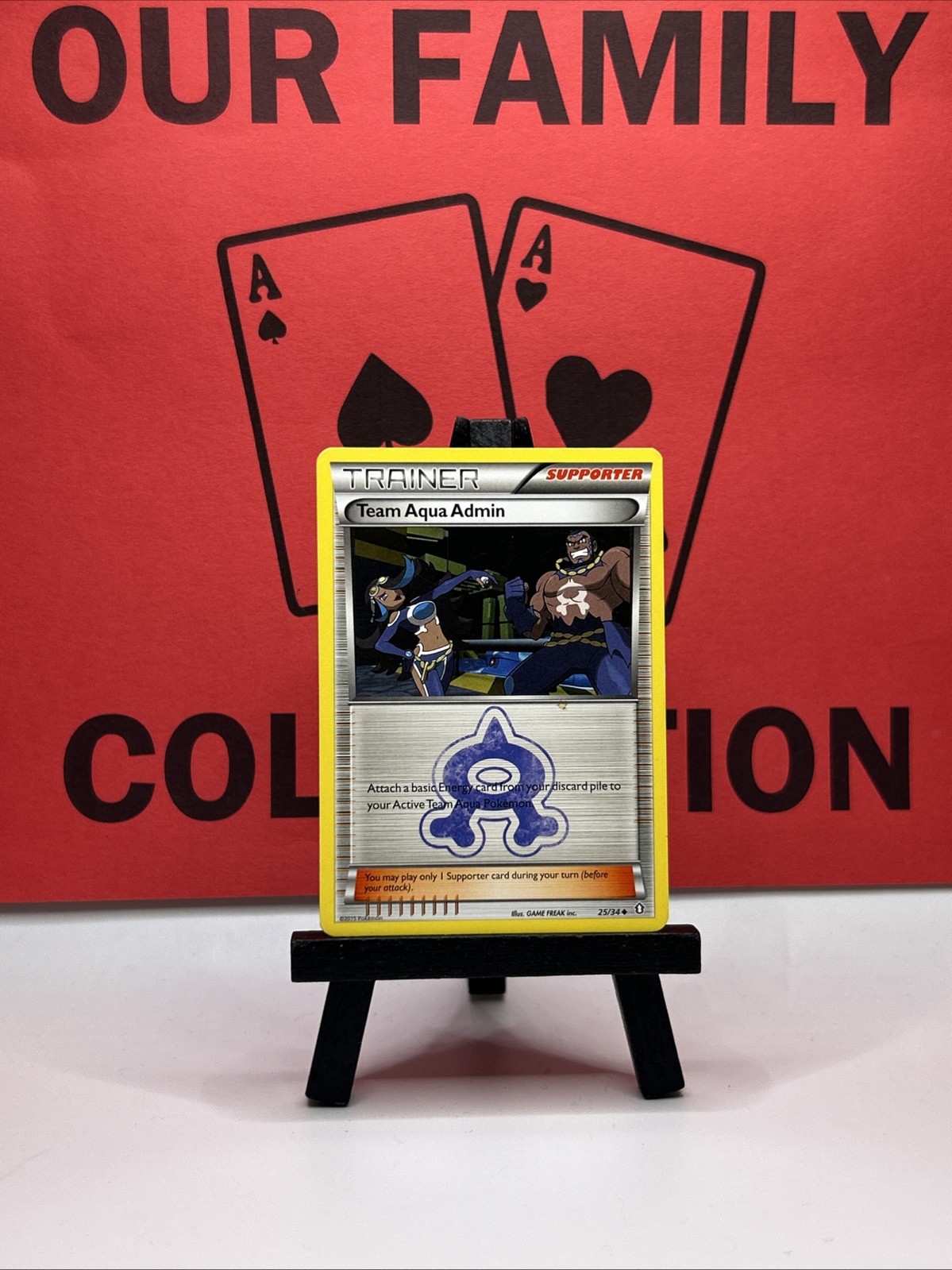 Team Aqua Admin 25/34 Double Crisis Regular Pokemon Card