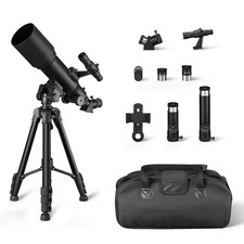 Amazon Basics Telescope, 70mm Aperture 400mm AZ Mount, Portable w/Lightweight...
