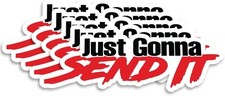 Just Gonna Send It Funny Off Road 5-pack Vinyl Decal Truck Atv Sticker 2x6.3