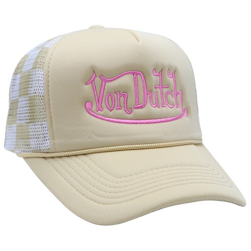 Fashion Plaid Camouflage Embroidered Trucker Hat Breathable Mesh Baseball Cap - Picture 21 of 27