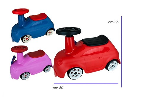 Auto Primi Passi Fiat 500 Inspired Macchina Primi Passi Cavalcabile Bambini - Imagen 2 de 6