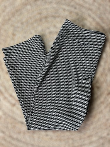 NEW! EXPRESS Women’s XL Houndstooth PANT POCKETS Elastic Waist Boot High Rise - Picture 4 of 10