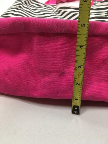 Victoria's Secret Totes Expandable Weekender Purse Shoulder Sequin Canvas Bag - Picture 7 of 23