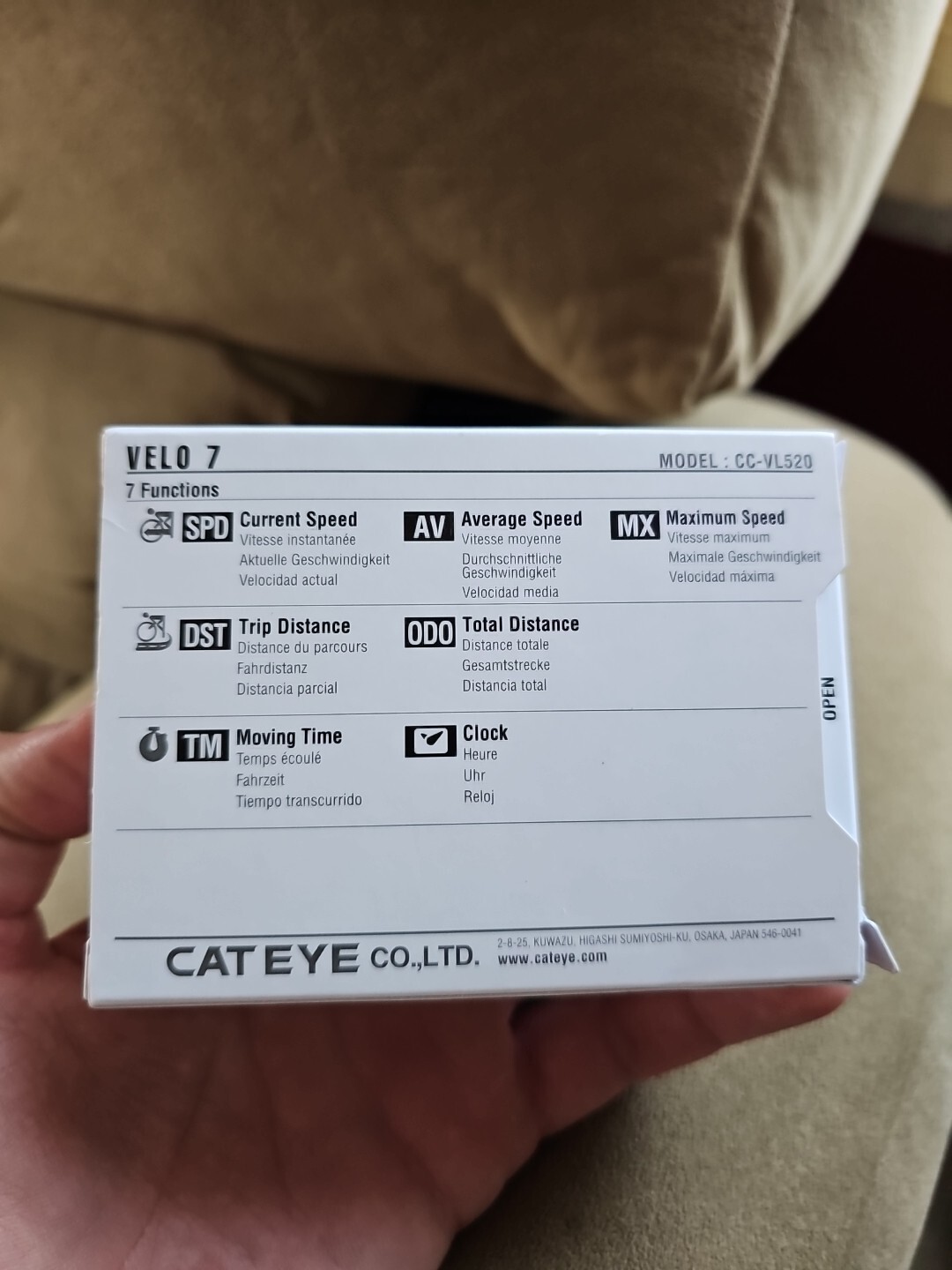 Cat Eye Velo 7 Wired Model CC-VL520 7 function Bicycle Bike Cycle