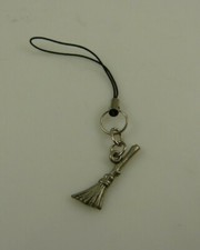 witches broom witch cell phone purse charm