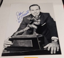 JOHN HUARTE SIGNED HEISMAN TROPHY 11 X 14 PHOTO COA NOTRE DAME