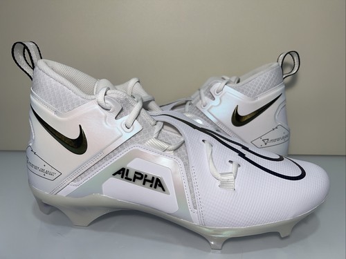 Nike Alpha Menace Pro 3 Football Cleats White/Black CT6649-105 Men’s Size 12.5