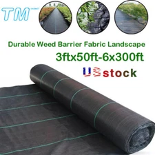 Durable Weed Barrier Landscape Fabric PP Woven Ground Cover 3.2 OUNCE