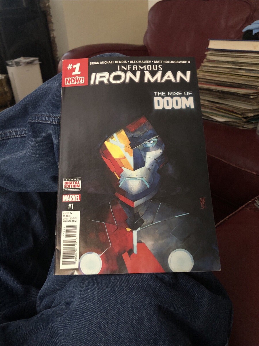 Infamous Iron Man #1 1st Tony Stark AI Marvel Comics 2016 Rise Of