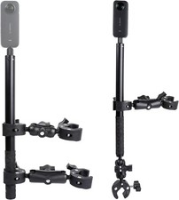 Motorcycle Mount kit for Insta360 One X4 X3 X2 RS-Double Clamps Handlebar Holder
