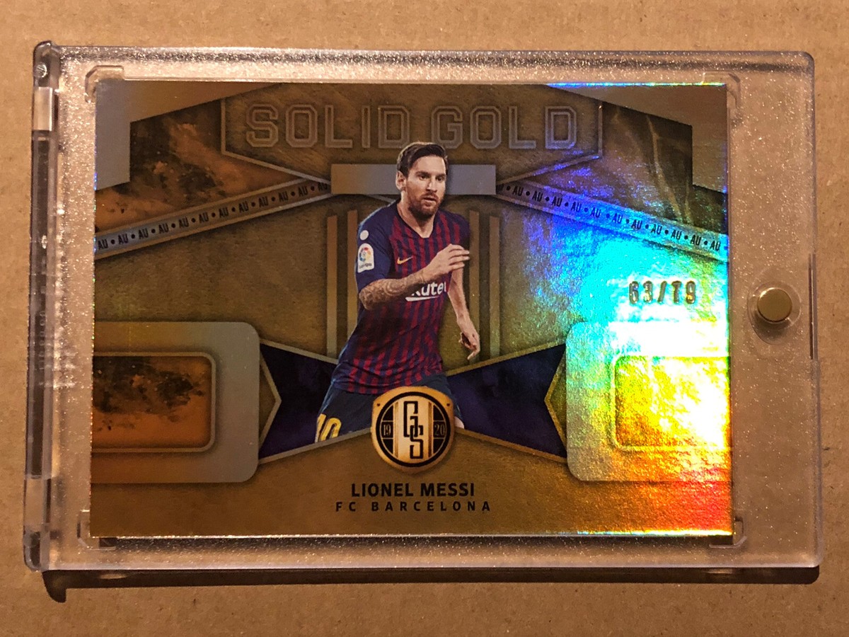 値下げ不可！panini immaculate2017 モドリッチ/20 SP 2019-20 Panini Gold Standard - Solid Gold Lionel Messi #SG