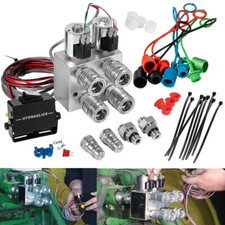 Hydraulic Multiplier Kit 2 Circuit Selector Valve Couplers & Switch Box Control