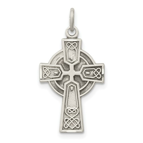 Sterling Silver 925 Antiqued Small Celtic Cross Charm Pendant | eBay