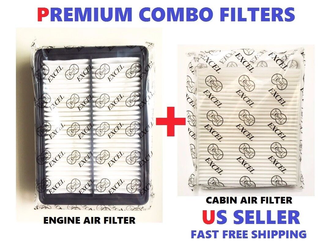 COMBO PREMIUM Engine & Cabin Air filters set For 15-19 HYUNDAI Sonata 2.4L ONLY