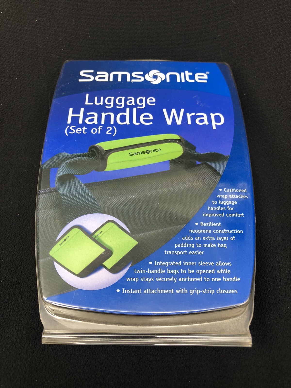 Samsonite Luggage Handle Wrap set of 2 green retired Rare New eBay