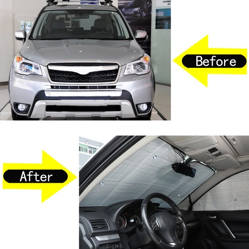 8PCS Glass Windshield SunShade Sun Visors Cover For Subaru Forester 2013-2018 - Picture 5 of 14