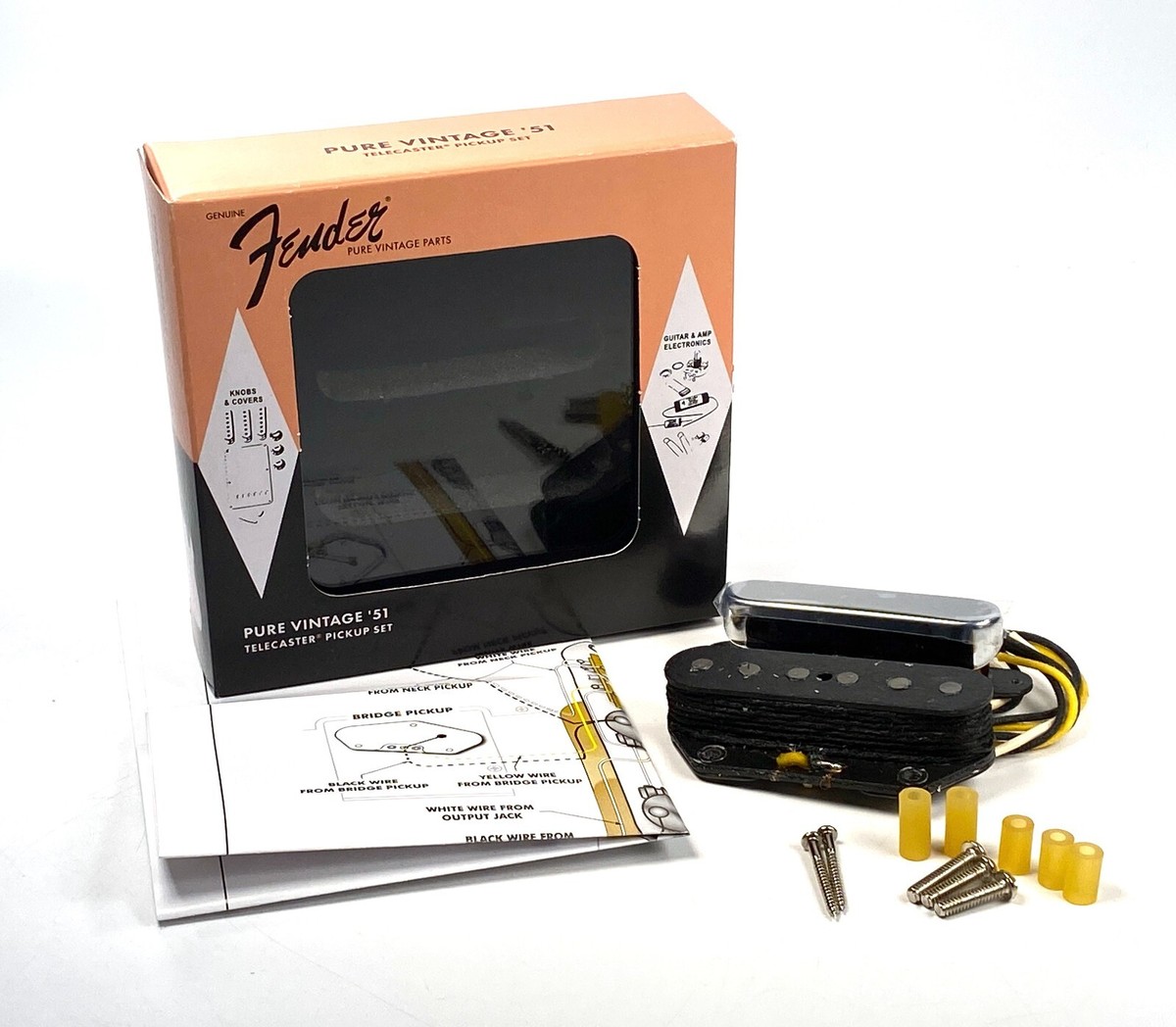 ALNICO 3 Genuine Fender Pure Vintage '51 Telecaster CLOTH WIRE