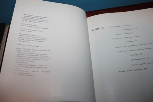 Woven and Graphic Art of Anni Albers - 1985 HCDJ First Edition Smithsonian - Imagen 4 de 6