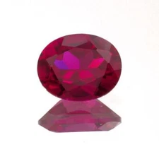 (5x3mm - 20x15mm) Oval AAA Lab Created Ruby 