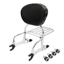 Backrest Sissy Bar Luggage Rack Mount Spools Fits For Indian Chieftain 2014-2024