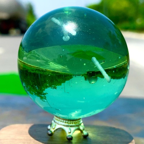 130G Natural Green Landscape Tree like Agate Tear Ball Healing - 第 20/22 張圖片