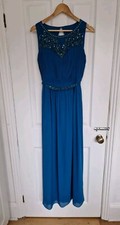 Jacques Vert Türkis Anlass Hochzeit Party Kleid 12