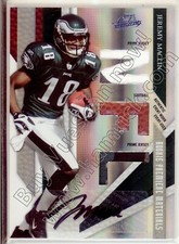 jeremy maclin rookie draft auto triple materials eagles missouri mizzou 5C #/10