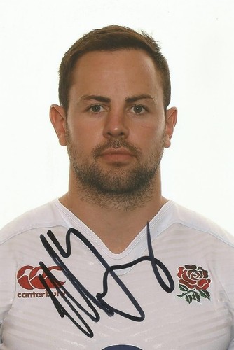 ENGLAND & NEWCASTLE FALCONS RUGBY UNION: MICKY YOUNG SIGNED 6x4 PHOTO+COA - 第 1/1 張圖片