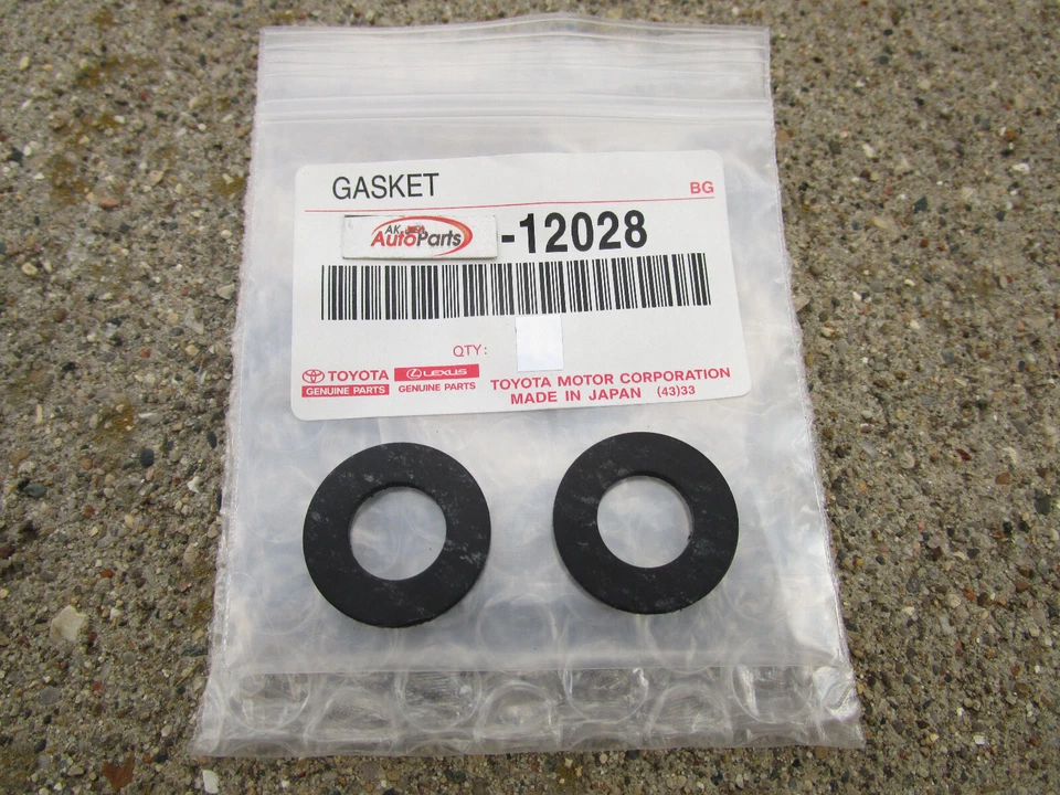 SE ADAPTA A: JUNTA DE TAPÓN DE DRENAJE DE ACEITE DE MOTOR TOYOTA CAMRY 1988 CANTIDAD 2 OEM NUEVO Foto 2 de 2