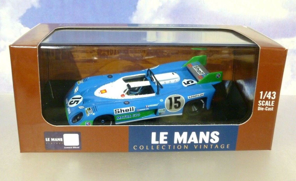 IXO 1/43 DIECAST MATRA MS670 #15 WINNER 1ST LE MANS 1972 PESCAROLO/HILL LM1972