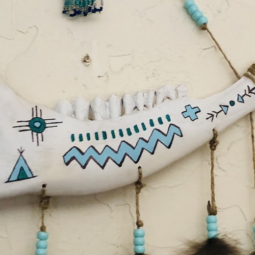 Wandbild Feder zum Aufhängen Indianer inspiriert. J. Turner signiert #4/2025 - Bild 6 von 24