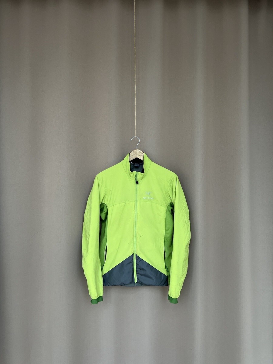 Arcteryx Atom LT Hoody Women's Jacket Full Zip Size L Neon Green