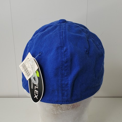 NWT A-Flex Brazil Stretch Fit Hat Baseball Cap Adult Blue Embroidered Logo New - Picture 5 of 9