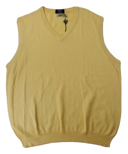 Callaway Golf Sweater Vest Mens Yellow 