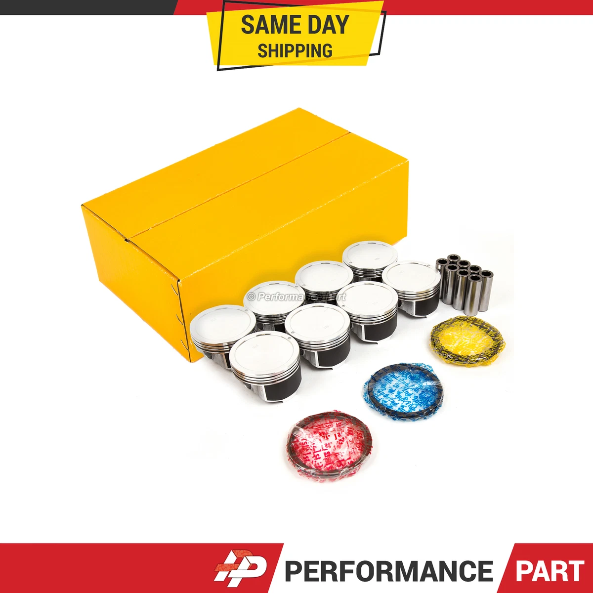 Pistons w/ Rings for 99-03 Chevrolet Express 2500 Silverado GMC  