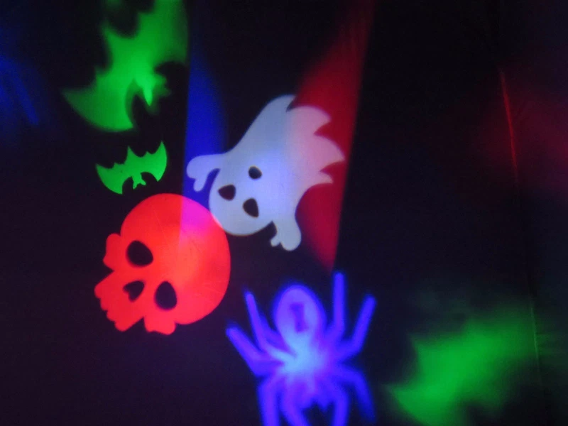 Proiettore LED Multicolore con 4 Figure Incluse Karma CLP 68 Magic Light Gobo, fotografia 9 di 11