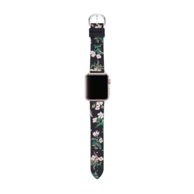Kate Spade White Floral Silicone Apple Watch Band Kate Spade New York Apple Watch Floral Print Silicone Band  main image 3