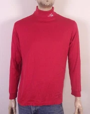 vintage 70s 80s Pickering Kemper Lakes Golf Turtleneck Shirt PGA Cotton Lisle L