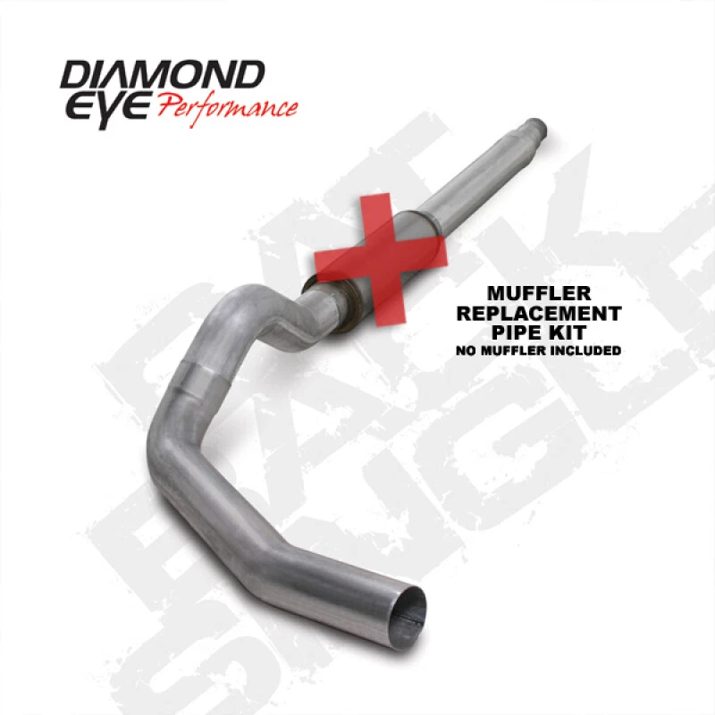 KIT Diamond Eye para 5 pulgadas CB MFLR RPLCMENT PIPE SGL AL: 94-97 FORD 7,3 L F250/F350 Foto 3 de 4