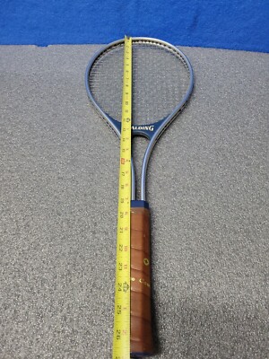 Raquette de tennis vintage années 1970 Spalding Smasher fabriquée aux
