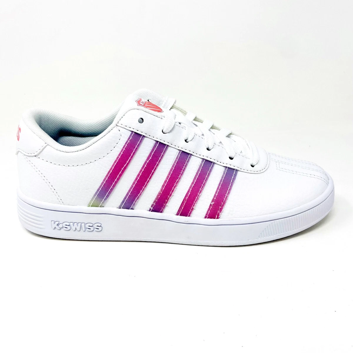 K Swiss Classic Pro White Pastel Rainbow Girls Size 5 Kids