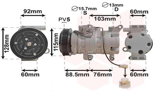 Kompressor Klimaanlage Klimakompressor Passend FüR Ford Fiesta VI-image