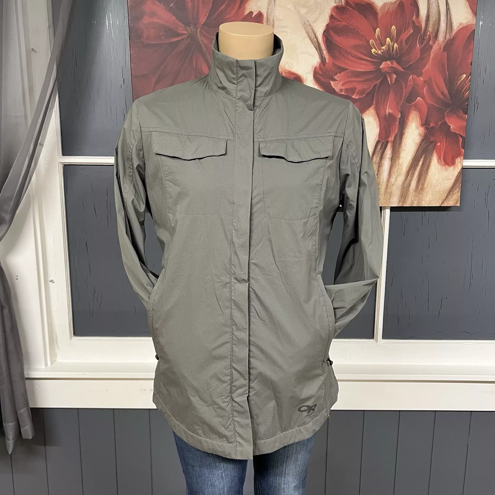 outdoor-research microlight pertex snap button up jacket