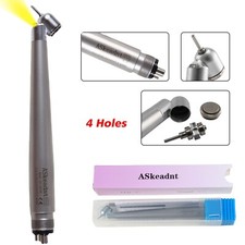 NSK Style Dental LED 45  Degree Surgical High Speed Handpiece Push Button 4 Hole